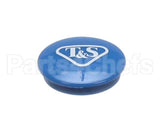 018506-19NS T&S Brass Snap-In Index Button, Medium-Blue, T&S L