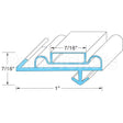 02-10090-0010 Compatible Anthony Door Gasket 28-3/4W X 64L Od