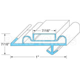 02-10090-0011 Compatible Anthony Door Gasket 28-3/4W X 70 L Od