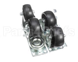 02-160620 Master-Bilt Casters Set/4, 2 Locking 2 Non