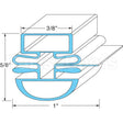 02-72407 Compatible Master-Bilt Door Gasket