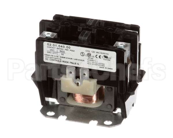 02.01.040.00 Hatco Contactor,Std,110/120Ac,2P,50Res