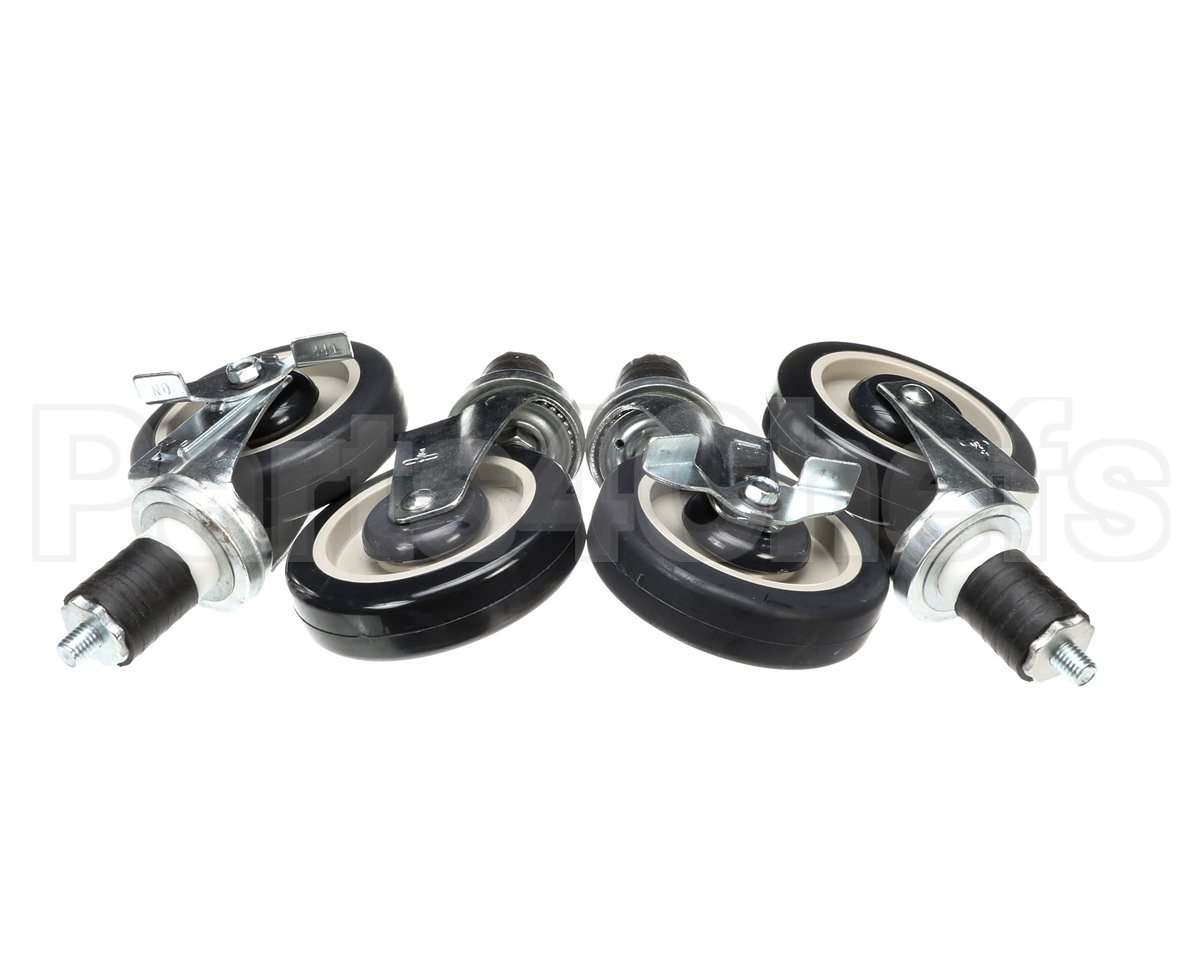 0250500 Town Food Service Casters Set Of 4 5 Dia. (2 W & 2 Wo B
