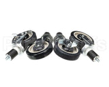 0250500 Town Food Service Casters Set Of 4 5 Dia. (2 W & 2 Wo B