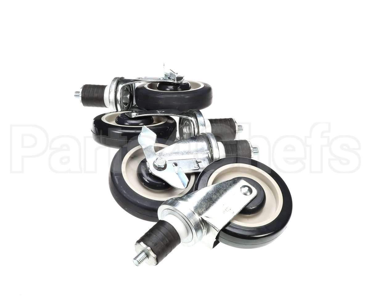 0250500 Town Food Service Casters Set Of 4 5 Dia. (2 W & 2 Wo B