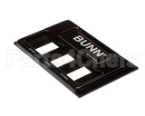 02610.0012 Bunn Front End Cap Assembly, Blk Pour-O