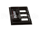 02610.0012 Bunn Front End Cap Assembly, Blk Pour-O