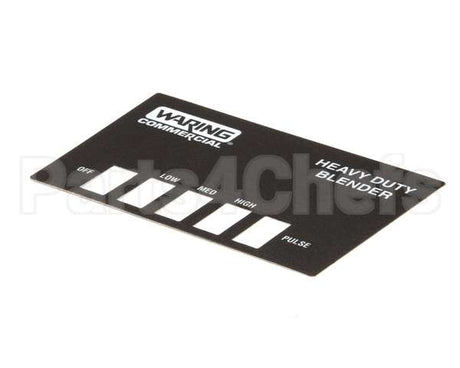 026724 Waring Name Plate