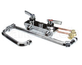 03000465 Glastender Faucet, Backsplash Mount With 18" Double