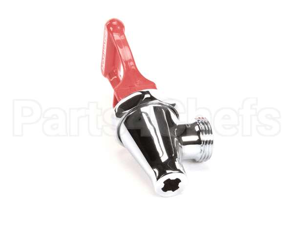 03287.0006 Bunn Faucet Assembly, Crm W/Red Handle