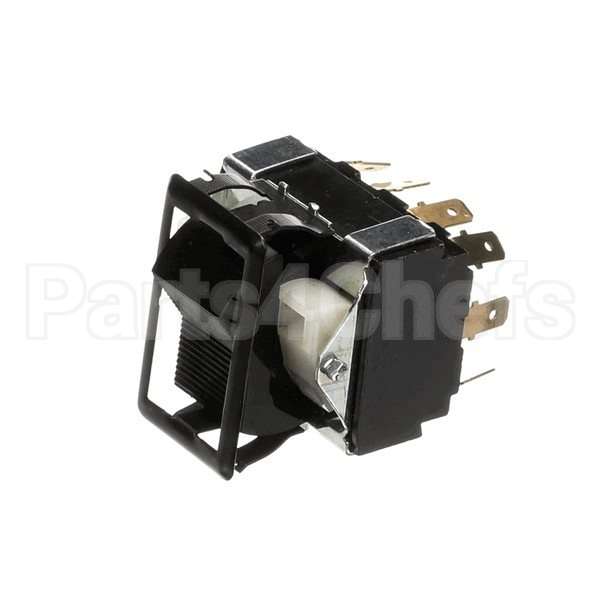 03356.0003 Compatible Bunn Switch, 4Pdt 250V Blk W/Blk Bzl