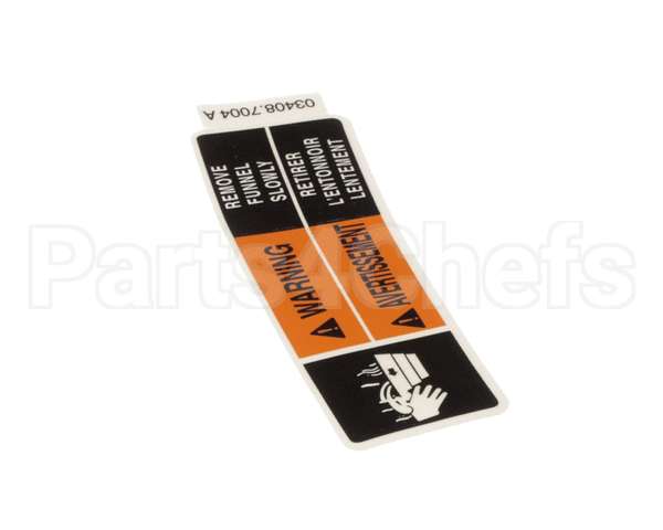 03408.7004 Bunn Decal,Warning Fnl 15.4Rad Eng/Fr