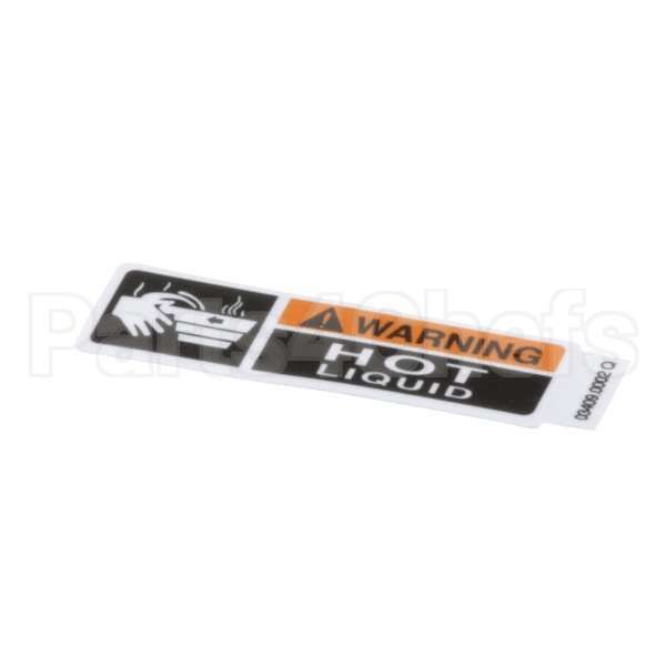 03409.0002 Compatible Bunn Decal, Warning-Hot Liquid