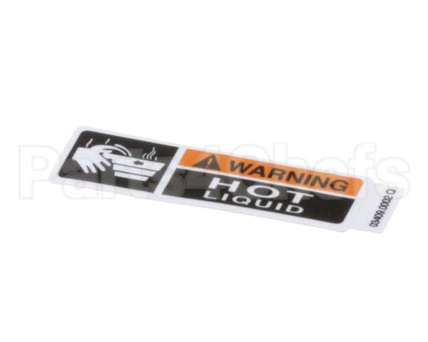 03409.0002 Bunn Decal, Warning-Hot Liquid