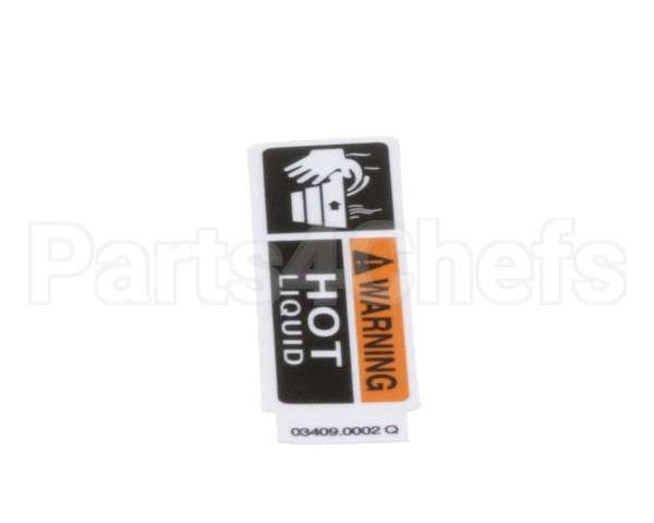 03409.0002 Bunn Decal, Warning-Hot Liquid