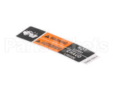 03409.7004 Bunn Decal, Wrn-Hot Liq 15.4Rad Eng/Fr