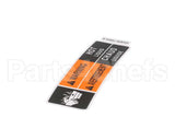 03409.7004 Bunn Decal, Wrn-Hot Liq 15.4Rad Eng/Fr