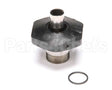 035A T&S Brassoutlet W/ Black Heat-Resistant Hand