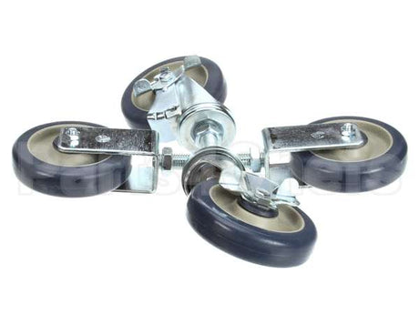 039542 Keating Caster 5 Fryer Set Of 4- 2 Swi