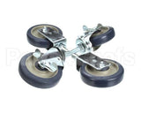039542 Keating Caster 5 Fryer Set Of 4- 2 Swi