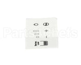 04.HU0064.002 Grindmaster Cecilware Karma Control Panel Sticker