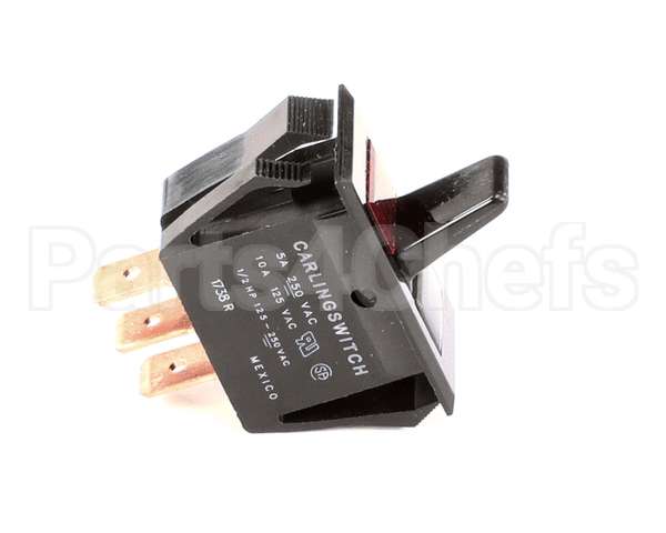 04351.0000 Bunn Switch,On/Off-Blk Red Lens120