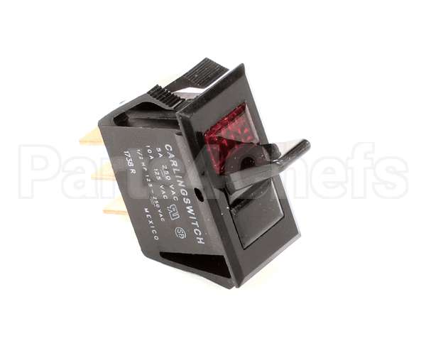 04351.0000 Bunn Switch,On/Off-Blk Red Lens120