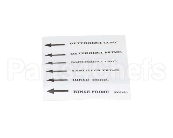 0507470 Champion - Moyer Diebel Label, Injector Prime Df/Sw