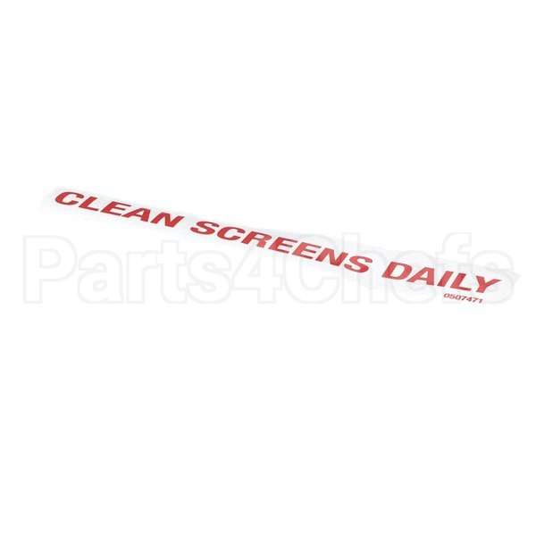 0507471 Compatible Champion Label, Clean Daily