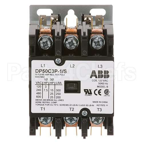 05945-002-24-70 Compatible Jackson Contactor, 3-Pole, 120V 50A