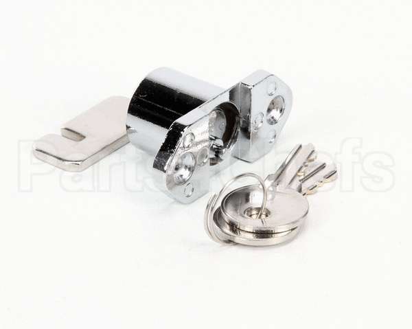 06001536 Glastender Lock, Cooler Door, With Two Keys, Chrome