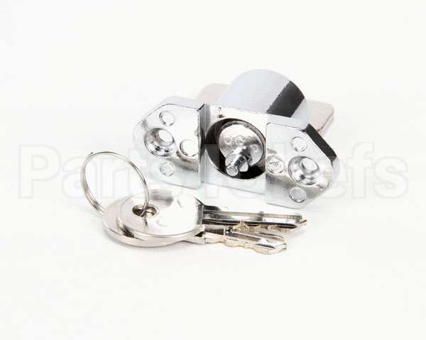 06001536 Glastender Lock, Cooler Door, With Two Keys, Chrome