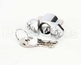 06001536 Glastender Lock, Cooler Door, With Two Keys, Chrome