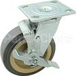 06600220P01VZA Compatible Vulcan Caster, Plate, 6", W/Brk, Gry