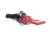 07094.0100 Bunn Faucet Assy, Red Hdl Crm Self