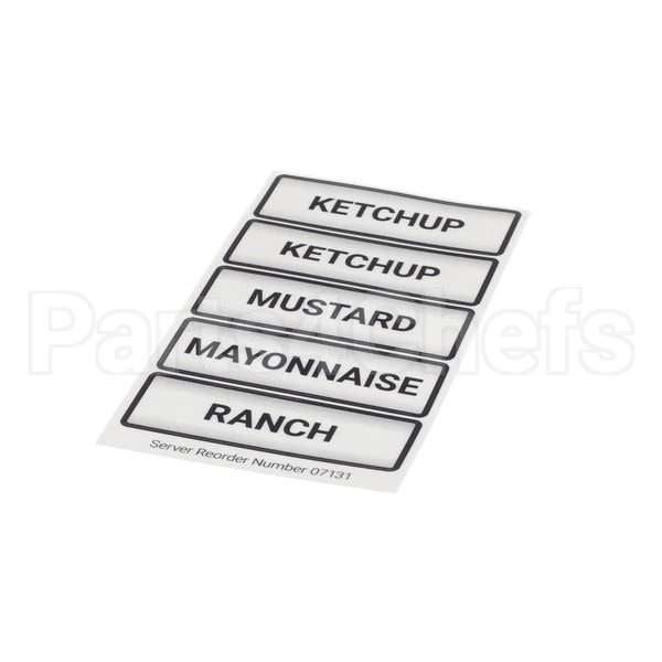 07131 Compatible Server Decal Set Condiment