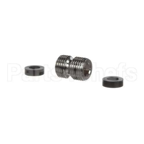 098A T&S Brass 3/4-14Un Male X Male Fitting W/ Hose Was