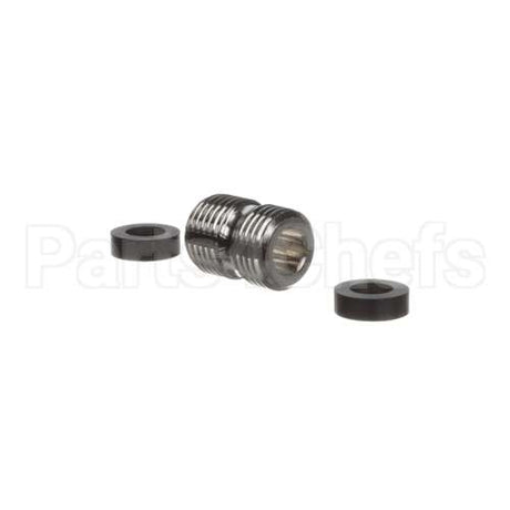 098A T&S Brass 3/4-14Un Male X Male Fitting W/ Hose Was