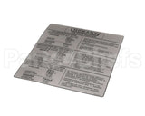 0F-047571 Hobart Label (Information )