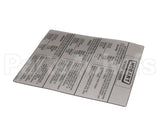 0F-047571 Hobart Label (Information )