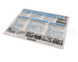 0F-047613 Hobart Label, Operating Cleaning Istr