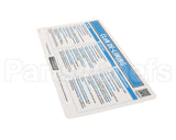 0F-047614 Hobart Label, De-Lime Instructions (T