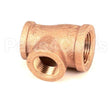 10-2584 Market Forge Tee Brass 3/4X1/2X1/2