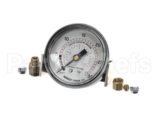 10-4748 Market Forge Pressure Gauge, 0-30 Lbs/In