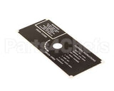 10-5938 Market Forge Plate, Drain Panel Clean Instr