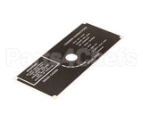 10-5938 Market Forge Plate, Drain Panel Clean Instr