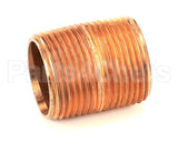 10-8287 Market Forge Close Nipple 1 Ips, Brass