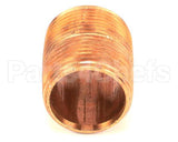 10-8287 Market Forge Close Nipple 1 Ips, Brass