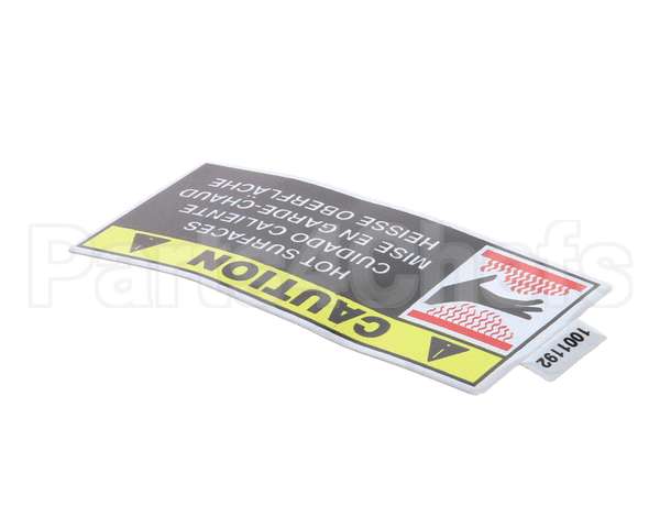 1001192 Antunes Label, Caution - Hot