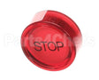 10054 Gaylord Red "Stop" Lens With "Stop" Inscription